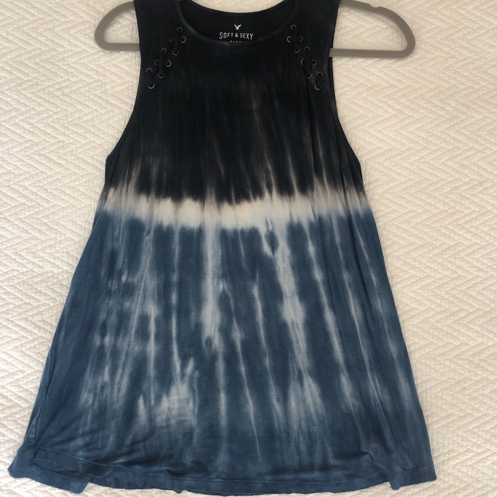 American Eagle Tie Dye Sleeveless Shirt